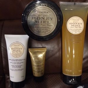 SET of 4 Honey Miel Lotion & Shower Gel by Perlier